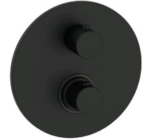 Смеситель для душа Paffoni Light LIQ013NO с термостатом Черный матовый