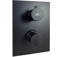 Смеситель для душа Paffoni Light LIQ518NO/M с термостатом Черный матовый