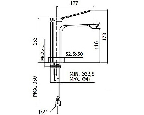 Заказать Смеситель для раковины Paffoni Tilt TI071NO Черный матовый в магазине сантехники Santeh-Crystal.ru