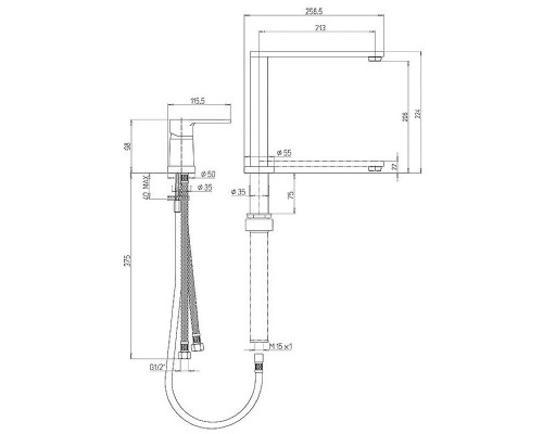 Приобрести Смеситель для кухни Paini Arena 92CR569/5822FKM Хром в магазине сантехники Santeh-Crystal.ru
