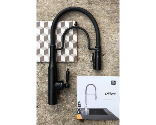 Купить Смеситель для кухни Paini Botticelli 64PZ557BKM Черный матовый в магазине сантехники Santeh-Crystal.ru