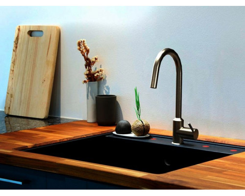 Купить Смеситель для кухни Paini Buran RKPW5911KM Никель в магазине сантехники Santeh-Crystal.ru