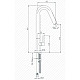 Купить Смеситель для кухни Paini Cox 78CR572USLMKM Хром в магазине сантехники Santeh-Crystal.ru