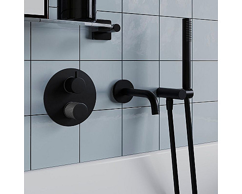 Купить Смеситель для душа Paini Cox Grip 7GPZ6911 Черный матовый в магазине сантехники Santeh-Crystal.ru