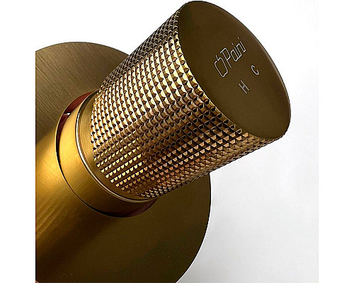 Приобрести Смеситель для душа Paini Cox Grip 7GPJ690 Золото матовое в магазине сантехники Santeh-Crystal.ru