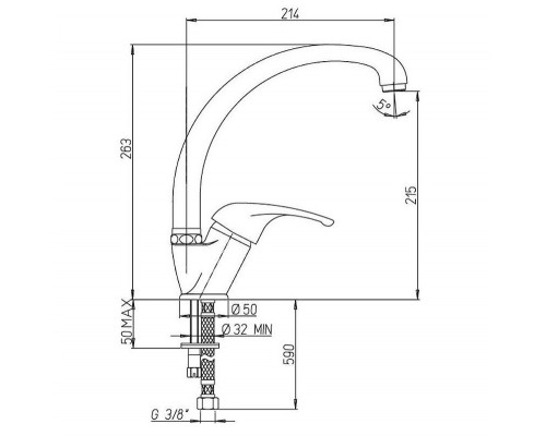 Заказать Смеситель для кухни Paini Creta 42CR570/599TR21LMKM Хром в магазине сантехники Santeh-Crystal.ru