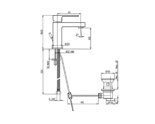 Заказать Смеситель для раковины Paini Dax 84CR211RKM Хром в магазине сантехники Santeh-Crystal.ru