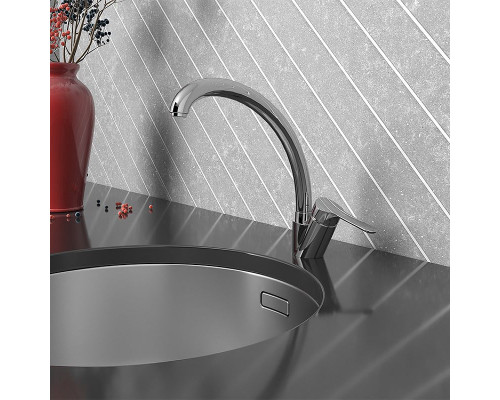 Купить Смеситель для кухни Paini Dilos 76CR570KM Хром в магазине сантехники Santeh-Crystal.ru