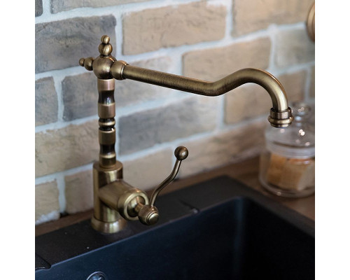 Приобрести Смеситель для кухни Paini Duomo 88F3572KM Старая бронза в магазине сантехники Santeh-Crystal.ru