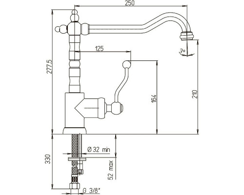 Приобрести Смеситель для кухни Paini Duomo 88CR572KM Хром в магазине сантехники Santeh-Crystal.ru