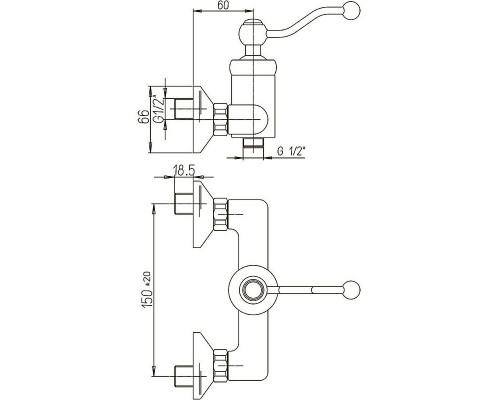 Приобрести Смеситель для душа Paini Duomo 88CR511KM Хром в магазине сантехники Santeh-Crystal.ru