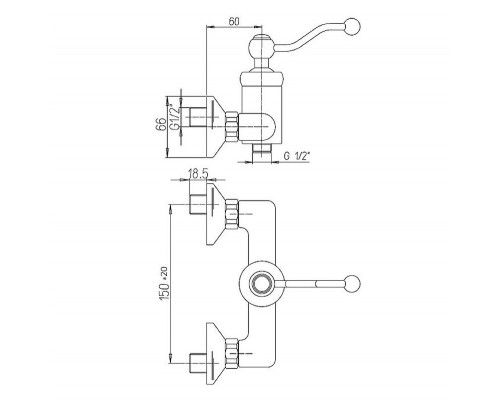 Заказать Смеситель для душа Paini Duomo 88F3511 Старая бронза в магазине сантехники Santeh-Crystal.ru