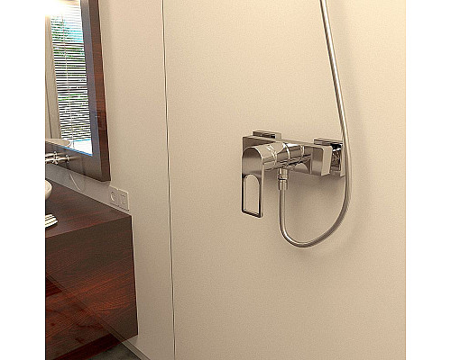 Купить Смеситель для душа Paini Flat KKCR5112SLMKM Хром в магазине сантехники Santeh-Crystal.ru