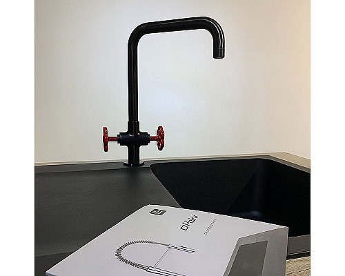Заказать Смеситель для кухни Paini Garage 72PZ490RB599BREPT Черный матовый в магазине сантехники Santeh-Crystal.ru