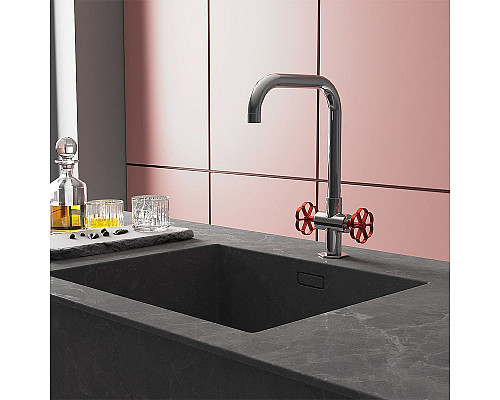 Купить Смеситель для кухни Paini Garage 72CR490RB599BREPT Хром в магазине сантехники Santeh-Crystal.ru