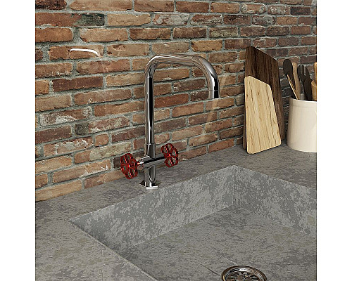 Купить Смеситель для кухни Paini Garage 72CR490RB599BREPT Хром в магазине сантехники Santeh-Crystal.ru