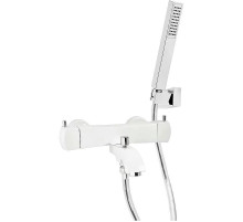 Смеситель для ванны Paini Lady 89BY105TH Белый матовый Хром