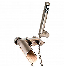 Смеситель для ванны Paini Morgana 73PW105LH Никель Светлый дуб