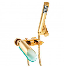 Смеситель для ванны Paini Morgana 73OP105VR Золото Стекло