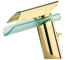 Смеситель для раковины Paini Morgana 73OP211VRKM Золото Стекло