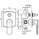 Заказать Смеситель для душа Paini Ovo 86PA691 Сталь в магазине сантехники Santeh-Crystal.ru