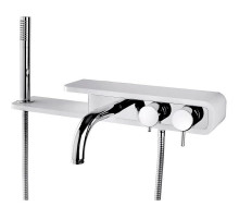 Смеситель для ванны Paini Pad PDCR100B0 Хром Белый