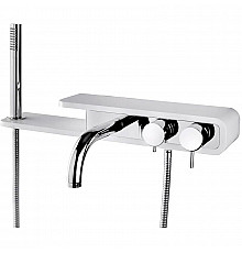 Смеситель для ванны Paini Pad PDCR100B0 Хром Белый