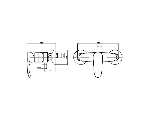 Заказать Смеситель для душа Paini Palermo PACR511KM Хром в магазине сантехники Santeh-Crystal.ru