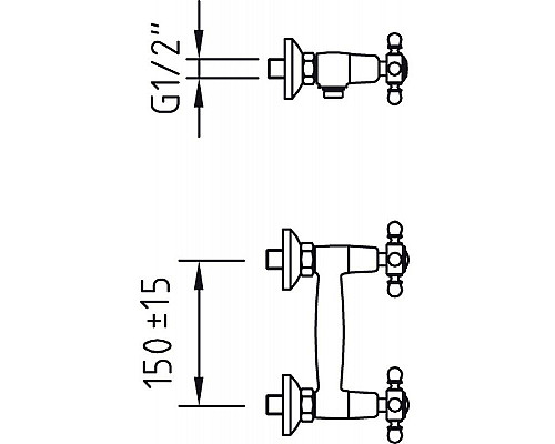 Приобрести Смеситель для душа Paini Tango TNCR511 Хром в магазине сантехники Santeh-Crystal.ru