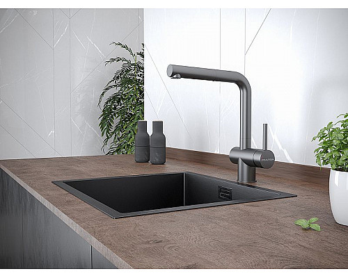 Santeh-Crystal.ru: Смеситель для кухни Paulmark Dosse Do214418-GM Вороненая сталь Заказать Смеситель для кухни Paulmark Dosse Do214418-GM Вороненая сталь в магазине сантехники Santeh-Crystal.ru