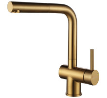 Смеситель для кухни Paulmark Dosse Do214418-BG Брашированное золото