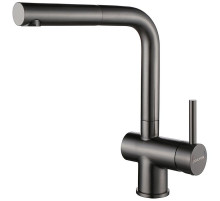 Смеситель для кухни Paulmark Dosse Do214418-GM Вороненая сталь