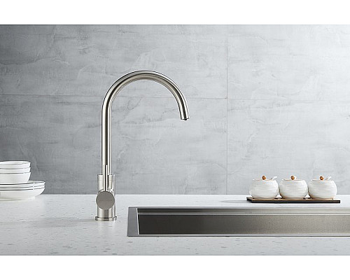 Santeh-Crystal.ru: Смеситель для кухни Paulmark Essen Es213211-NI Никель Купить Смеситель для кухни Paulmark Essen Es213211-NI Никель в магазине сантехники Santeh-Crystal.ru