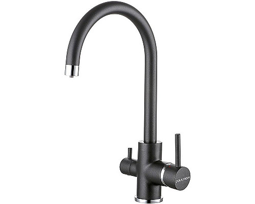 Santeh-Crystal.ru: Смеситель для кухни Paulmark Essen Es213211-418 Черный металлик Купить Смеситель для кухни Paulmark Essen Es213211-418 Черный металлик в магазине сантехники Santeh-Crystal.ru