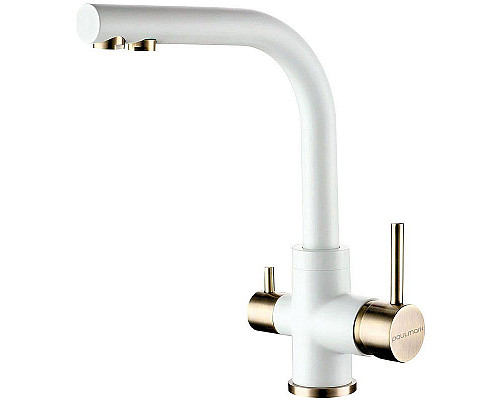 Santeh-Crystal.ru: Смеситель для кухни Paulmark Essen Es213011-431BR Белый матовый Бронза Заказать Смеситель для кухни Paulmark Essen Es213011-431BR Белый матовый Бронза в магазине сантехники Santeh-Crystal.ru