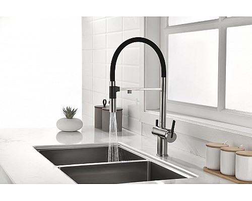 Santeh-Crystal.ru: Смеситель для кухни Paulmark Gravity Gr213188-NI Никель Черный Заказать Смеситель для кухни Paulmark Gravity Gr213188-NI Никель Черный в магазине сантехники Santeh-Crystal.ru