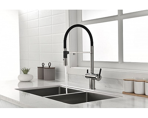 Santeh-Crystal.ru: Смеситель для кухни Paulmark Gravity Gr213188-NI Никель Черный Заказать Смеситель для кухни Paulmark Gravity Gr213188-NI Никель Черный в магазине сантехники Santeh-Crystal.ru