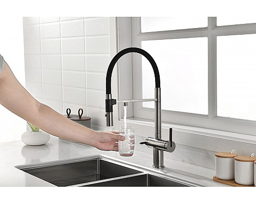 Santeh-Crystal.ru: Смеситель для кухни Paulmark Gravity Gr213188-NI Никель Черный Заказать Смеситель для кухни Paulmark Gravity Gr213188-NI Никель Черный в магазине сантехники Santeh-Crystal.ru