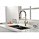 Купить Смеситель для кухни Paulmark Gravity Gr213188-G Золото Черный в магазине сантехники Santeh-Crystal.ru