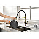 Купить Смеситель для кухни Paulmark Gravity Gr213188-G Золото Черный в магазине сантехники Santeh-Crystal.ru
