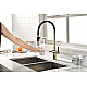 Купить Смеситель для кухни Paulmark Gravity Gr213188-G Золото Черный в магазине сантехники Santeh-Crystal.ru