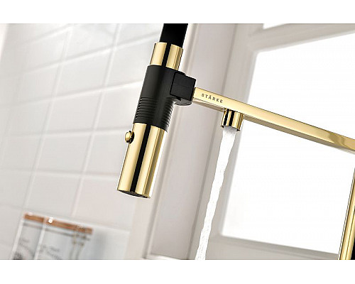 Santeh-Crystal.ru: Смеситель для кухни Paulmark Gravity Gr213188-G Золото Черный Купить Смеситель для кухни Paulmark Gravity Gr213188-G Золото Черный в магазине сантехники Santeh-Crystal.ru