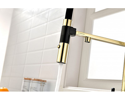 Santeh-Crystal.ru: Смеситель для кухни Paulmark Gravity Gr213188-G Золото Черный Купить Смеситель для кухни Paulmark Gravity Gr213188-G Золото Черный в магазине сантехники Santeh-Crystal.ru