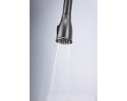 Купить Смеситель для кухни Paulmark Lange La214212-GM Вороненая сталь в магазине сантехники Santeh-Crystal.ru