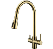 Смеситель для кухни Paulmark Lange La214212-G Золото