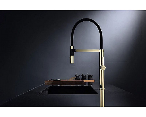 Заказать Смеситель для кухни Paulmark Leader Le214101-G Золото в магазине сантехники Santeh-Crystal.ru