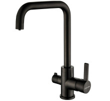 Смеситель для кухни Paulmark Logas Lo213021-GM Вороненая сталь
