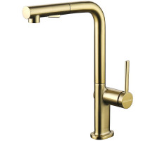 Смеситель для кухни Paulmark Neo Ne214419-BG Брашированное золото