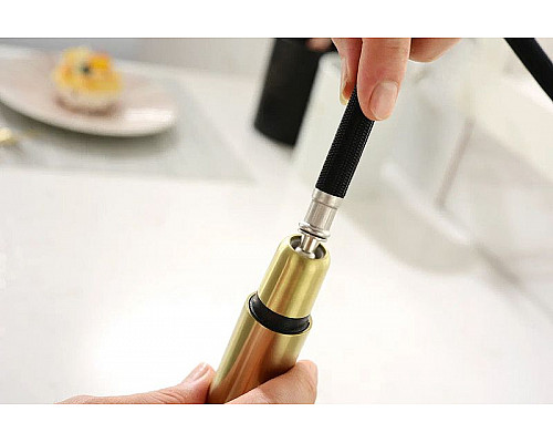 Заказать Смеситель для кухни Paulmark Neo Ne214419-BG Брашированное золото в магазине сантехники Santeh-Crystal.ru