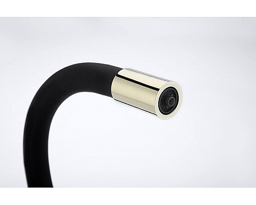 Приобрести Смеситель для кухни Paulmark Salix Sa213419-G Золото в магазине сантехники Santeh-Crystal.ru